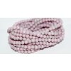 Shaped round beads 4mm