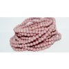 Shaped round beads 4mm