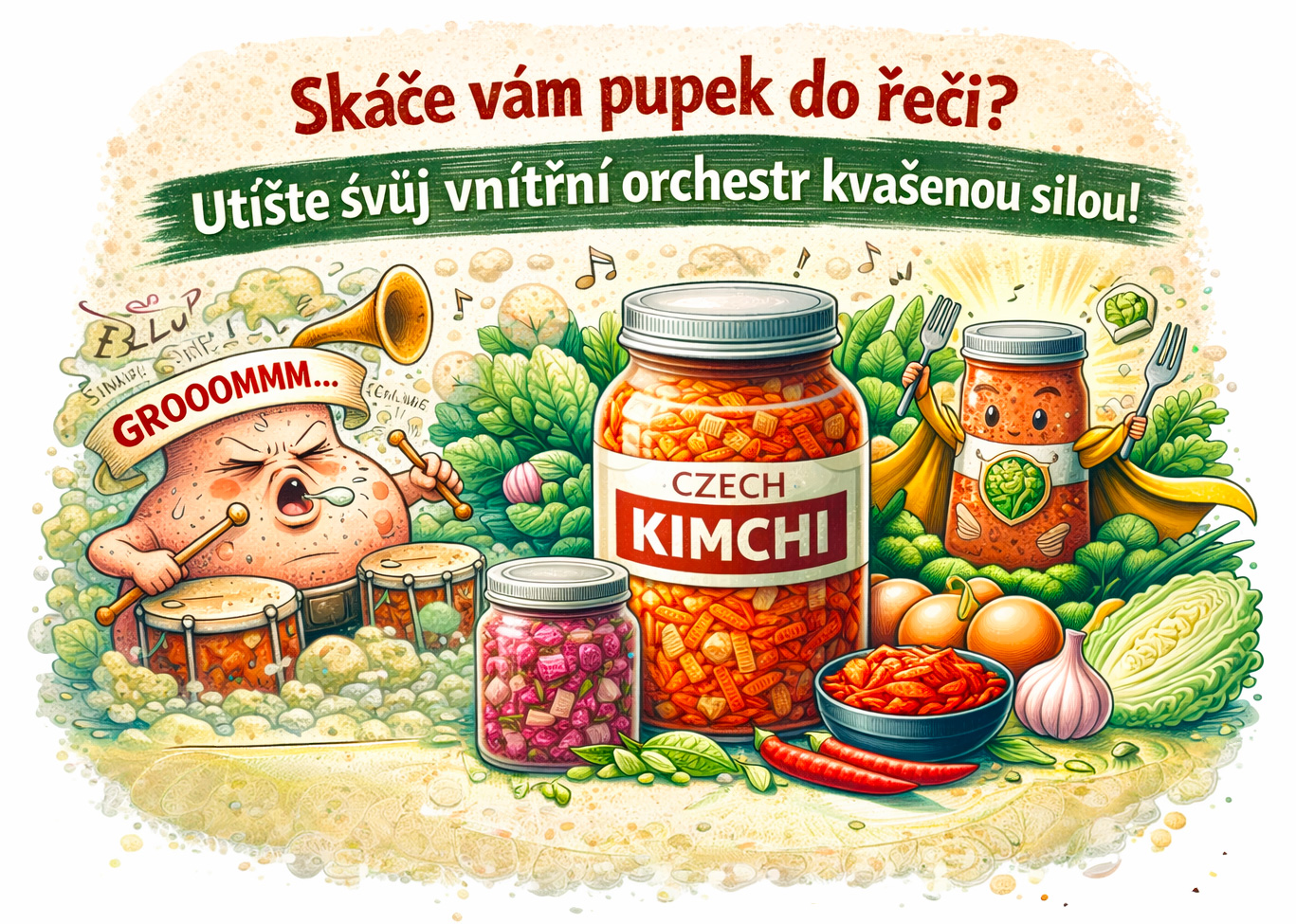 Skáče vám pupek do řeči? Utište svůj vnitřní orchestr kvašenou silou!
