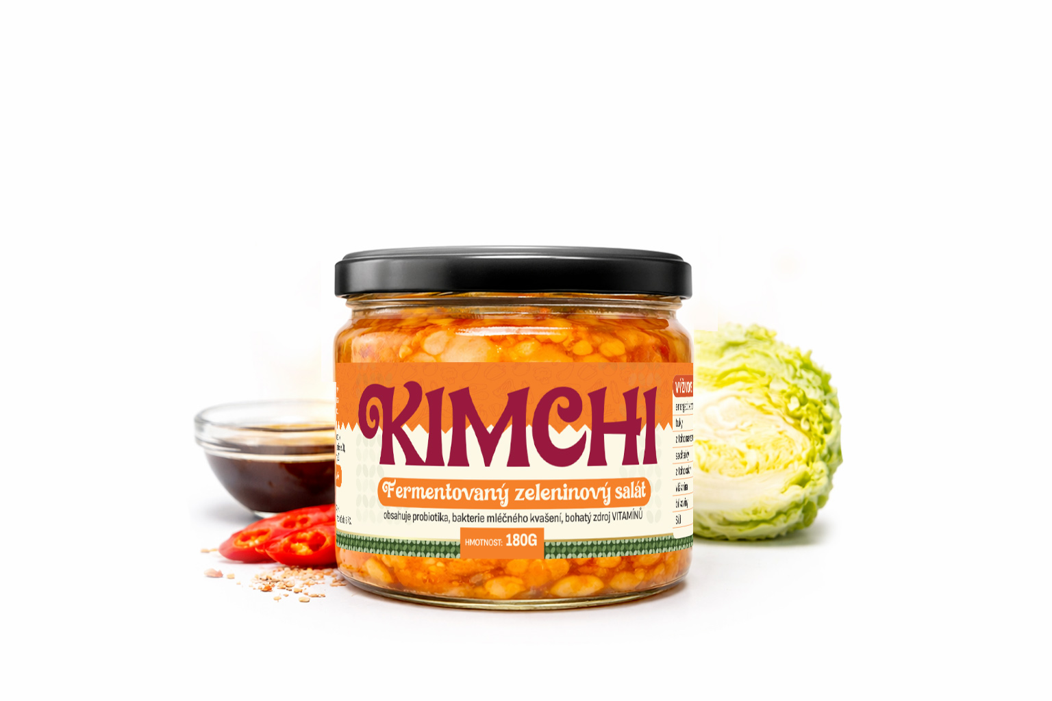 Kimchi se sojovou omáčkou 180g