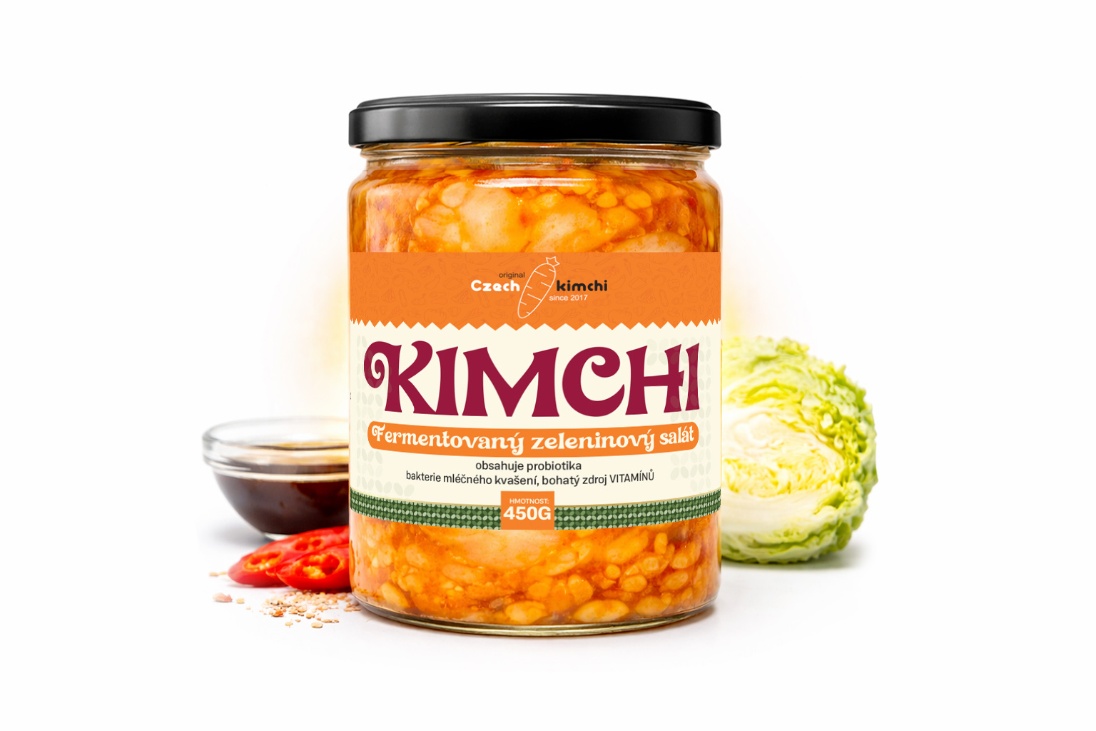 Kimchi se sojovou omáčkou 450g