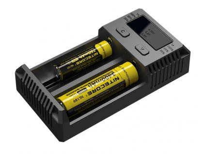 NITECORE i2 NEW inteligentní nabíječka-dvě nezávislé pozice, nabíjí Li-Ion, Ni-MH, Ni-Cd, 12/230V