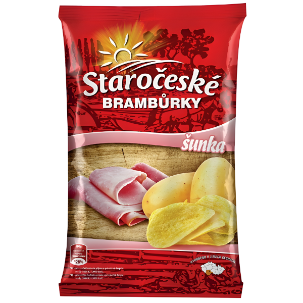 Staročeské brambůrky šunkové