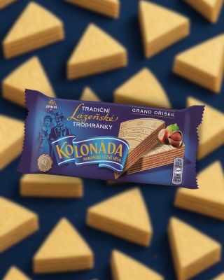 A taste of Czech tradition in every layer 🇨🇿✨ Kolonáda Hazelnut Spa Wafers, delicate triangular wafers filled with smooth...