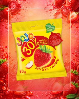 Strawberry lovers, this one’s for you 🍓 JOJO Potěšení s jahodami are soft fruit gummies bursting with sweet strawberry...