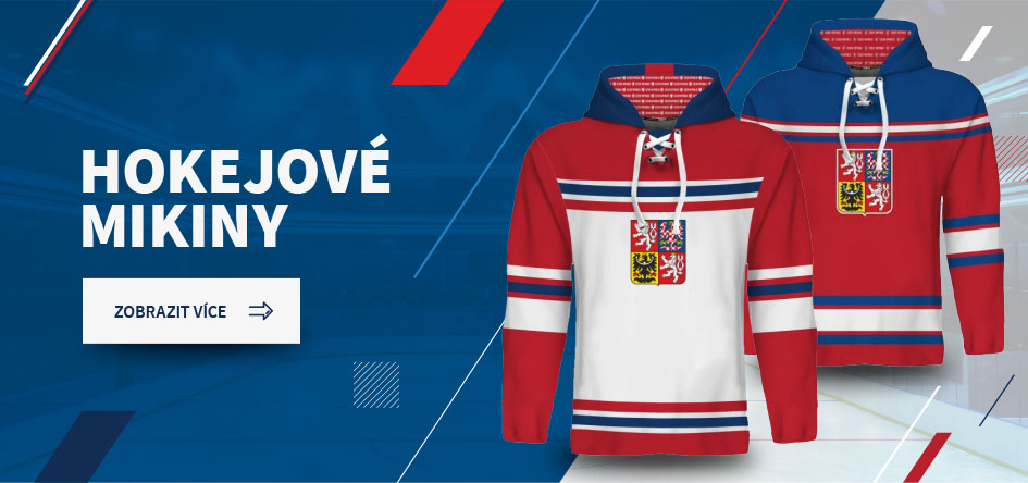 Hokejové a sportovní mikiny v národních barvách | CZECHMANIA.CZ 