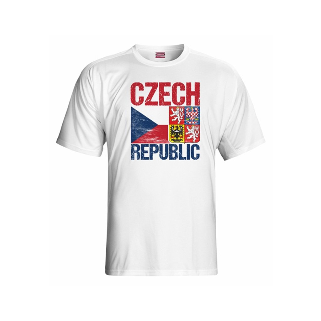 tshirt man czech flag emblem