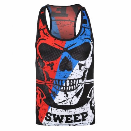 undershirt man skull tri