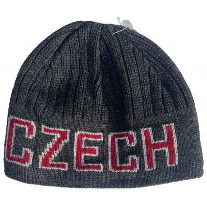 Kulich CZECH REPUBLIC – tmavě šedý, červená písmena