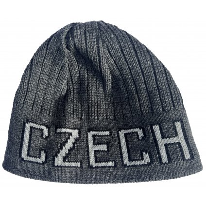 Kulich CZECH REPUBLIC – tmavě šedý, světle šedá písmena