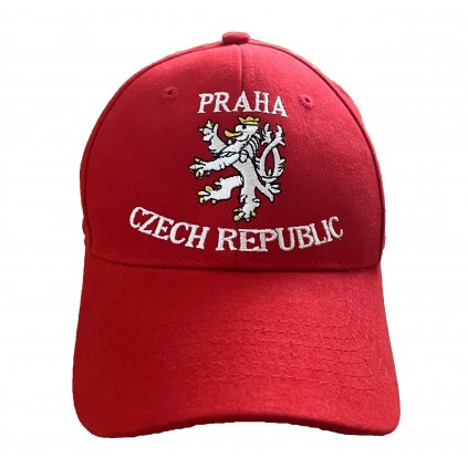 Kšiltovka PRAHA CZECH REPUBLIC – červená