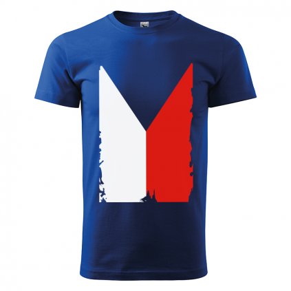 tshirt man blue flag