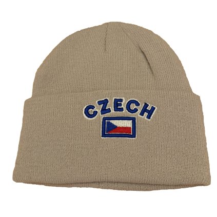 Kulich CZECH s vlajkou béžový