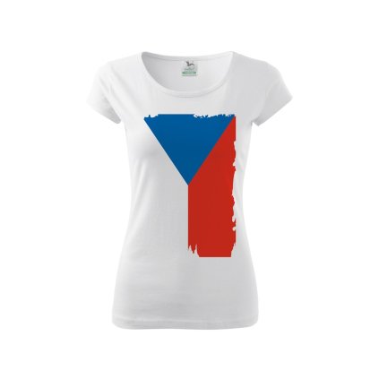 243 tshirt woman white flag