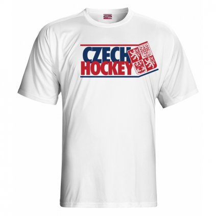 tshirt man white czech hockey