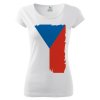 tshirt woman white flag