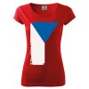 tshirt woman red flag