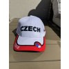 Kšiltovka CZECH – bílá s vlajkou ČR