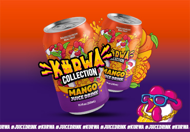 KURWA DRINK MANGO – DŽUS, CO MÁ KOULE!