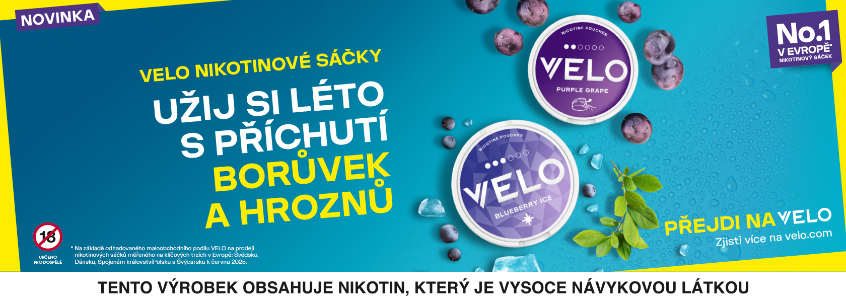 Velo nové příchutě