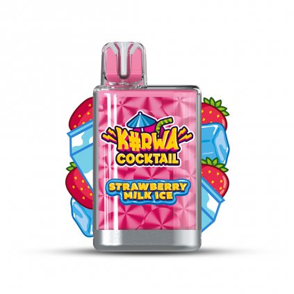 Kurwa Cocktail Strawberry milk ice vape