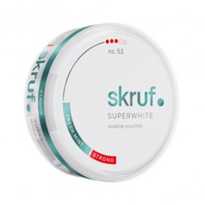 SKRUF SUPERWHITE NO.53 FRESH MINT SLIM STRONG