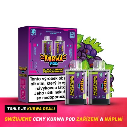 2 pods box composition Blackcurrant Purple Grape