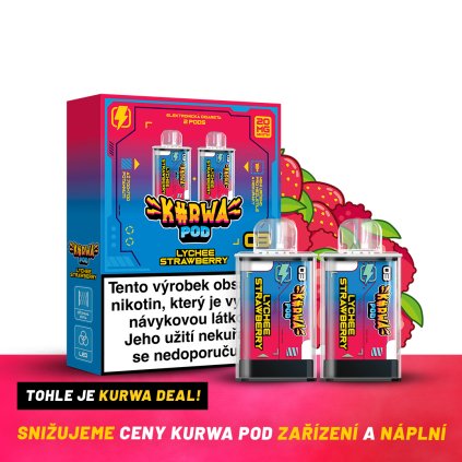 2 pods box composition Lychee Strawberry
