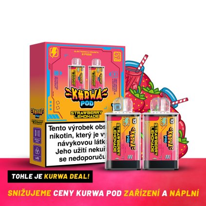 2 pods box composition Strawberry lemonade