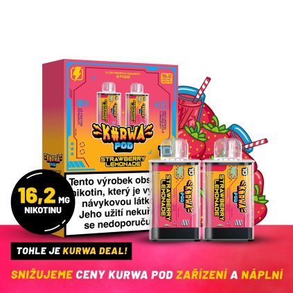 2 pods box composition Strawberry lemonade