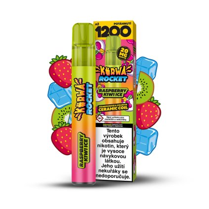 Kurwa Rocket Raspberry Kiwi Ice