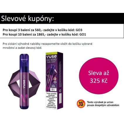 VUSE GO 1000 PEN Dark Cherry 20mg