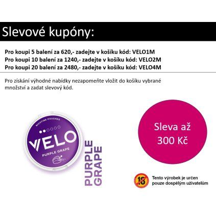 Velo Purple Grape 6mg kupon