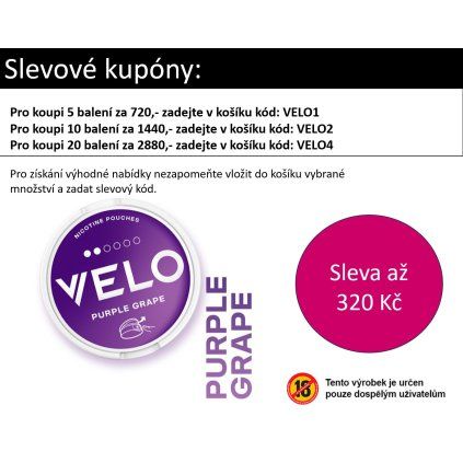 Velo Purple Grape 6mg kupon