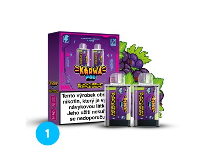 2 pods box composition Blackcurrant Purple Grape 3 cislo