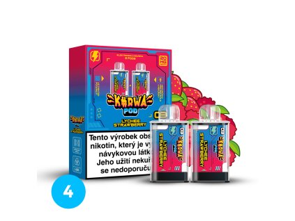 2 pods box composition Lychee Strawberry 3 cislo