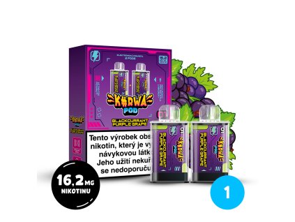 2 pods box composition Blackcurrant Purple Grape