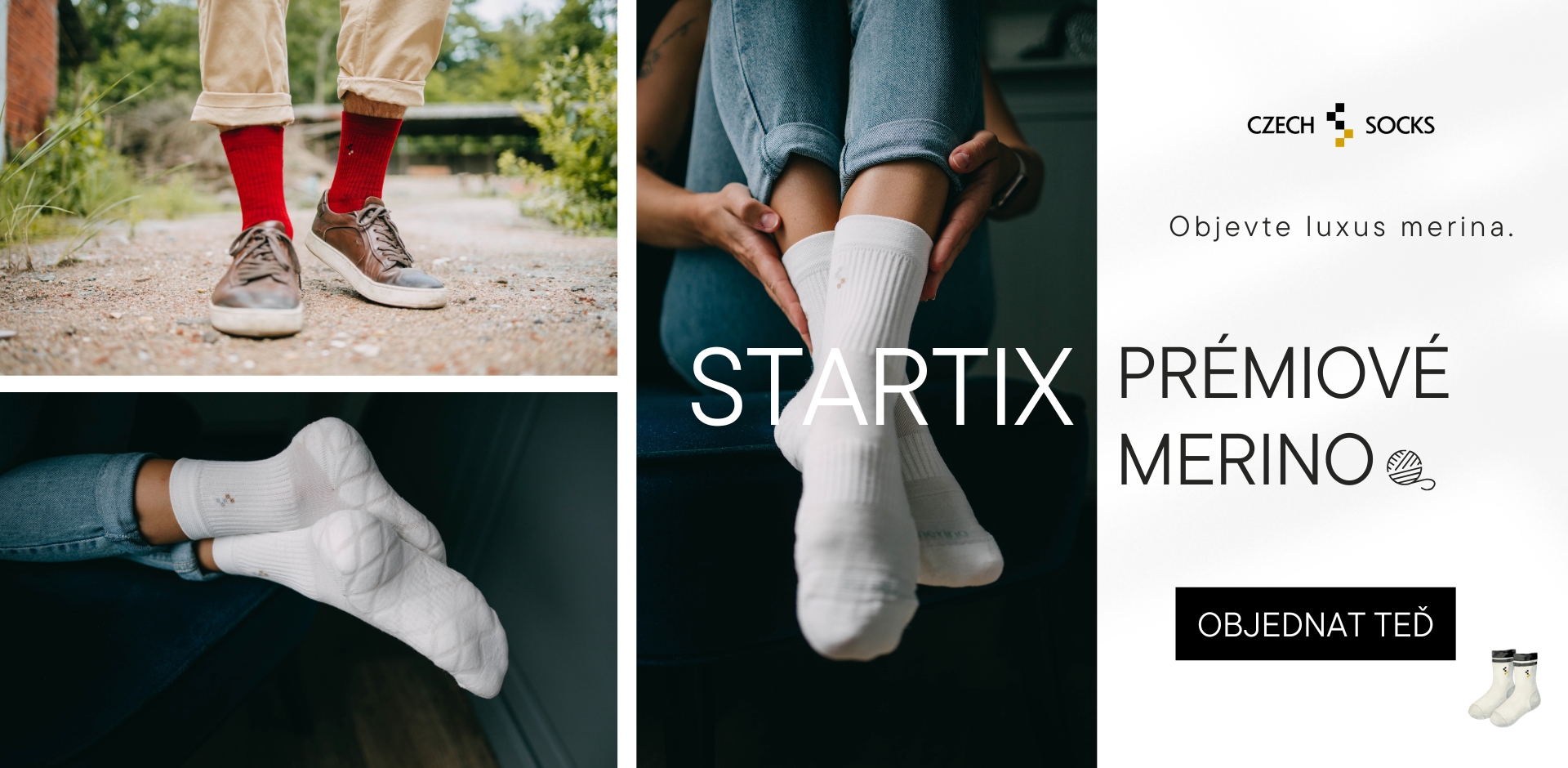 Prémiové merino Czech Socks