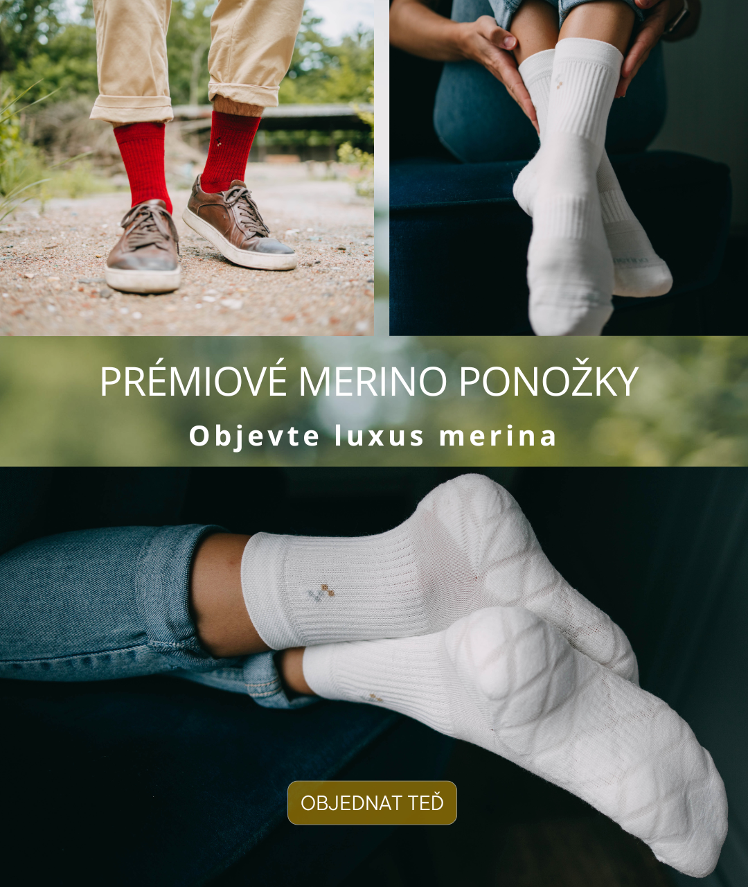 Prémiové merino ponožky z Orlických hor. Kvalita která drží tempo!