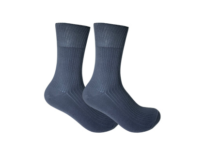 Olschool Cotton Grey 2-pack (Volný Lem)  Tenké, letní zdravotní ponožky