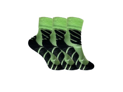 3 pack merino kids green
