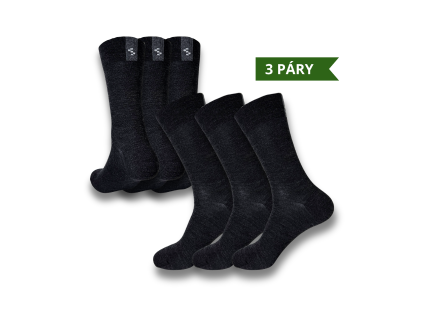 3 pack simply merino černá
