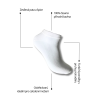 Nízké bavlněné ponožky bílé v balení 3 párů  Beth Cotton White Socks 3-pack