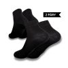 Elegantní bavlněné ponožky černé - v balení 2 párů
