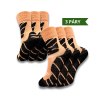Dětské merino ponožky oranžové v balení 3 párů