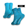 Dětské ponožky z přírodní bavlny modré v balení 2 párů  Kidds Cotton Socks Blue - 2 pack