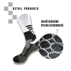 detail materiálu bílo černých cyklistických ponožek BIKING SOCKS