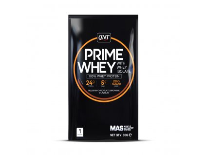 QNT - Prime Whey Protein s příchutí Belgian Chocolate Brownie - 30g