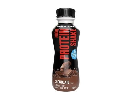 Body Attack - High Protein Shake Příchuť Čokoláda - 500 ml