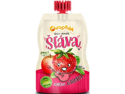 Ovocňák - Ovocný mošt Jablko&Jahoda 100% - 200ml
